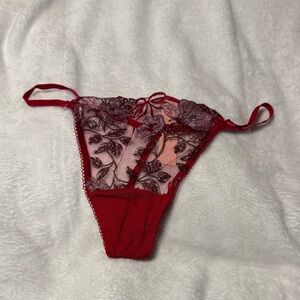 Victoria's Secret Red Lace Panties